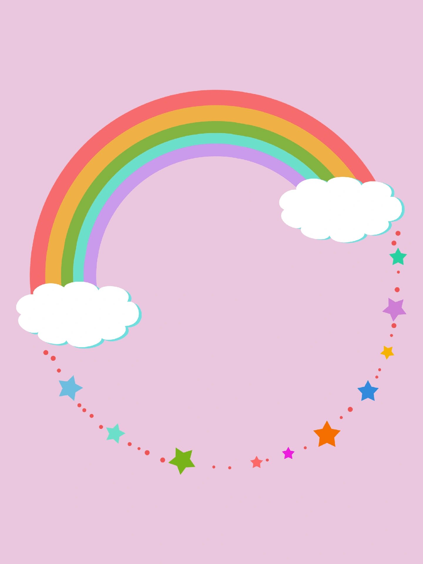 免抠边框 |彩虹96元素边框