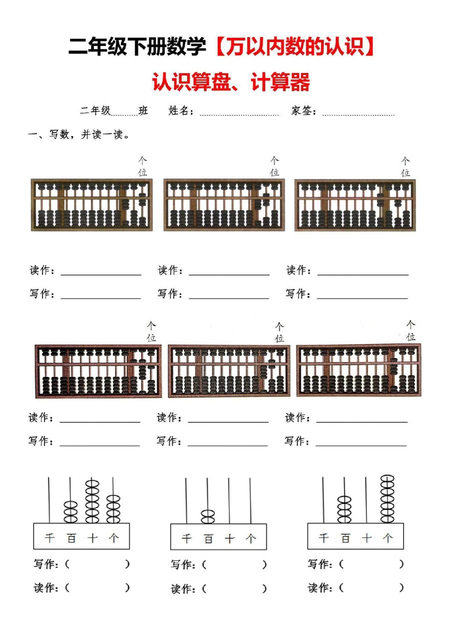 九珠算盘的认识图解图片