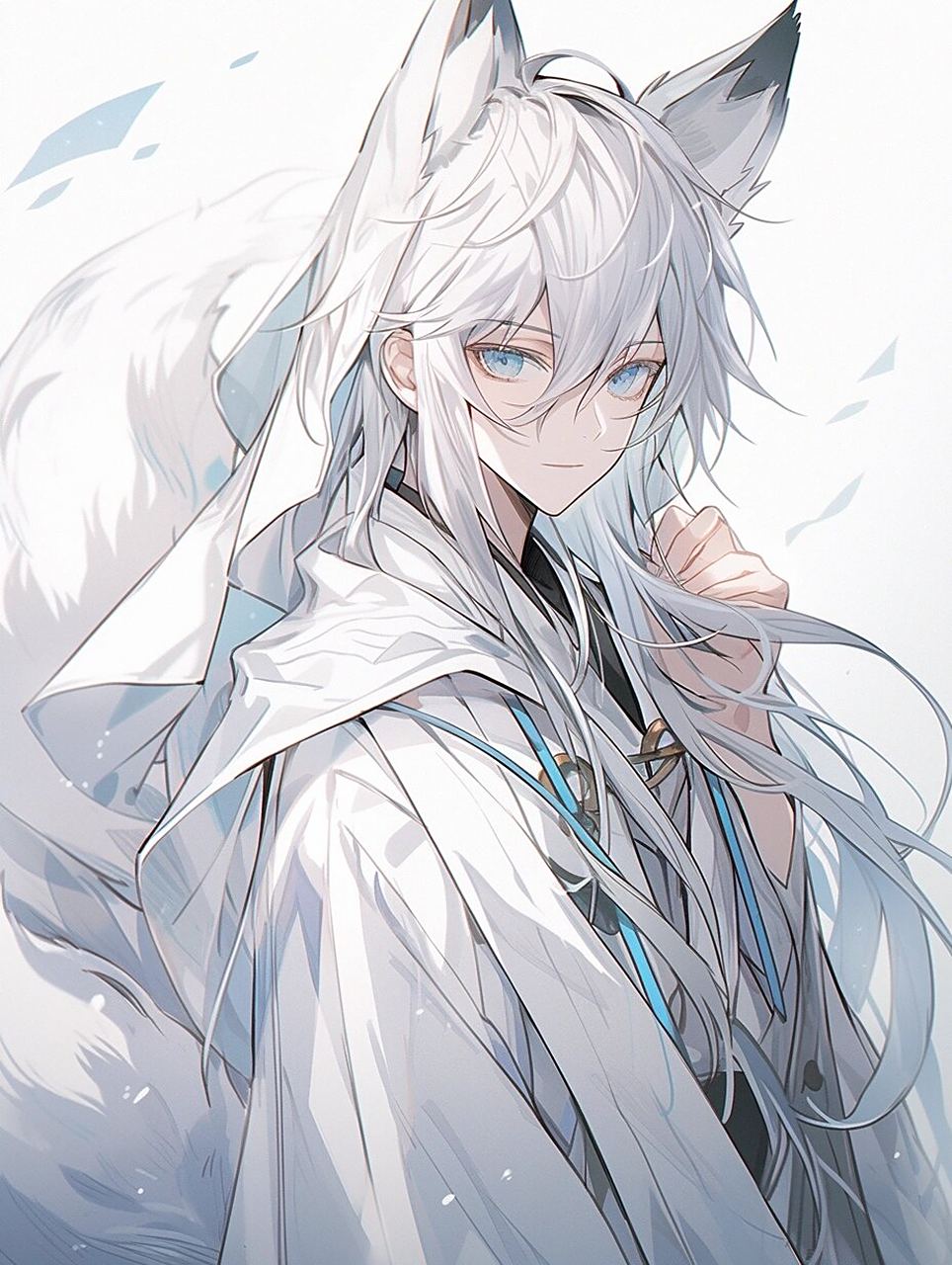 古风 | 妖狐 | 动漫男头头像壁纸插画素材