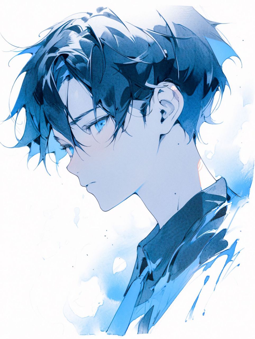 男生头像丨小众艺术感|蓝色97