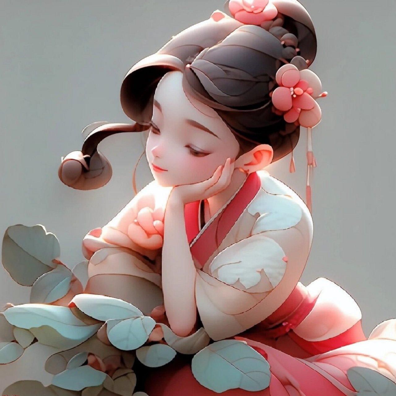 古风仕女头像丨绝代有佳人,幽居在空谷94 可可爱爱全是睫毛,古风