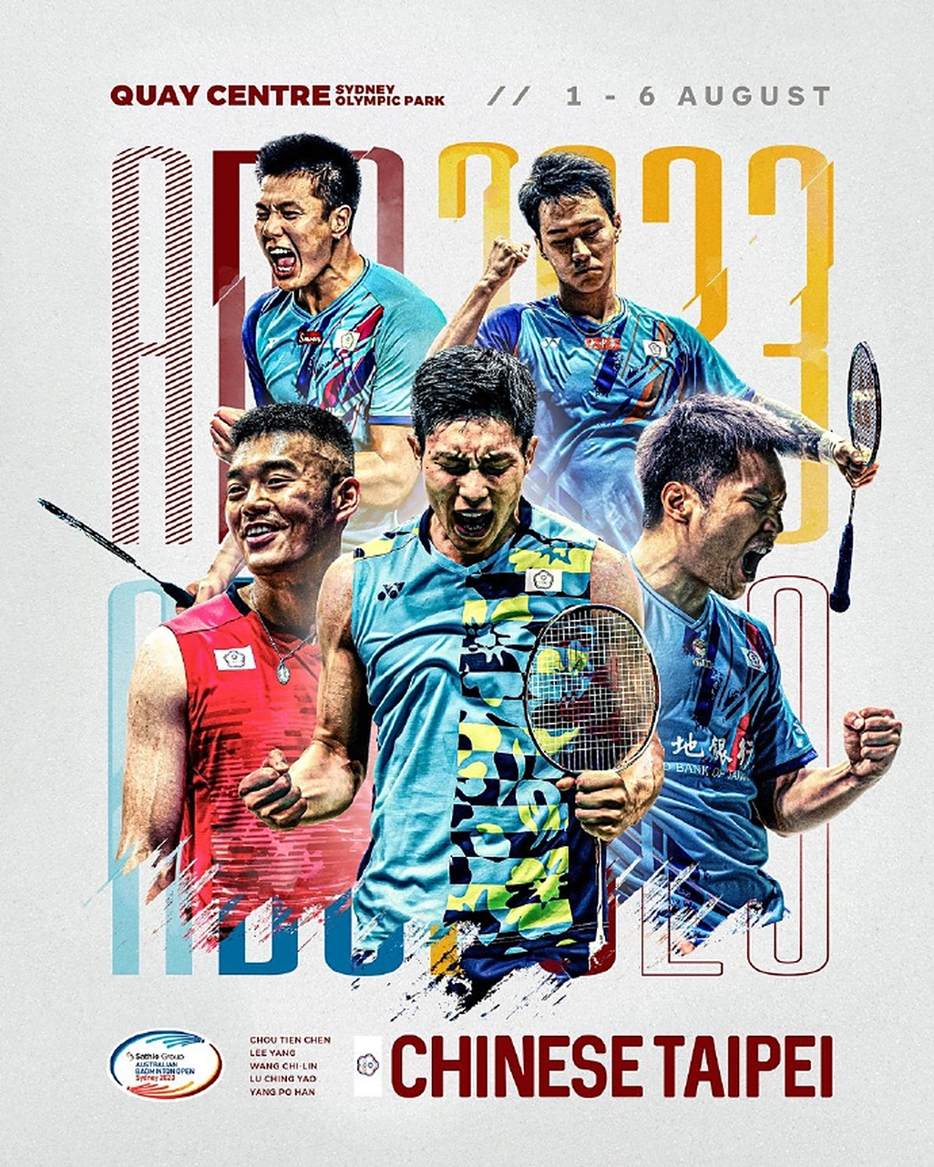 2023年澳大利亚公开赛#  中国台北的宣传图 #羽毛球