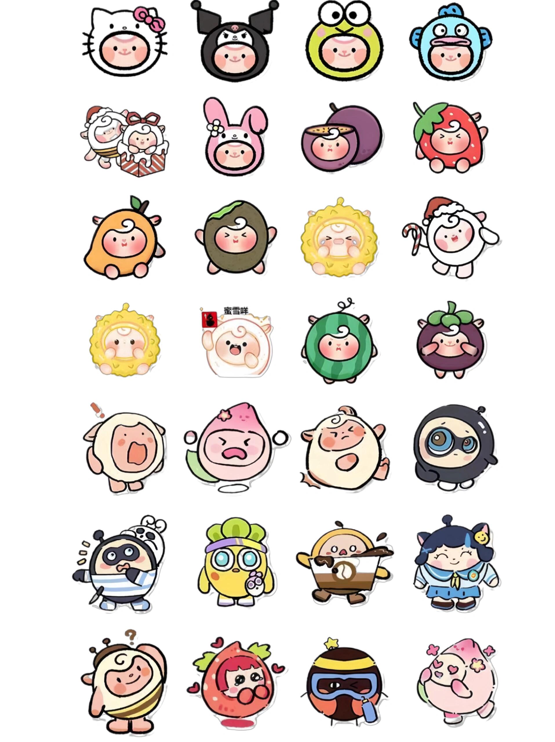 蛋仔派对贴纸表情包素材