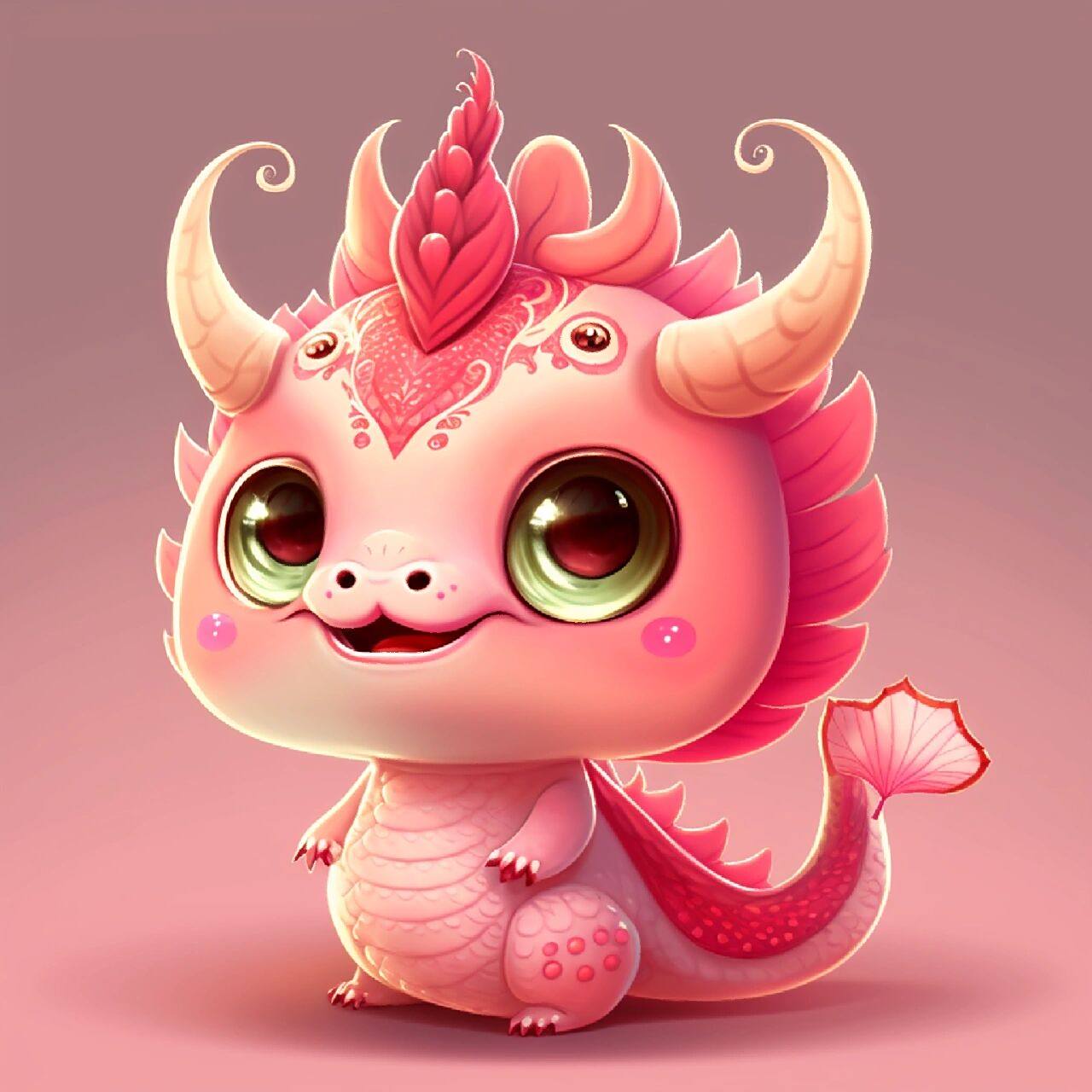 可爱龙宝宝         画