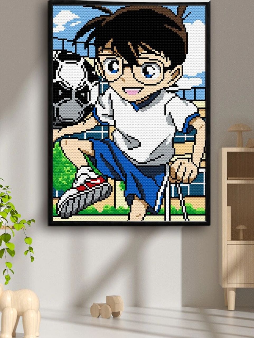 名侦探柯南像素画,手残党误入坑 一套14000颗粒点.