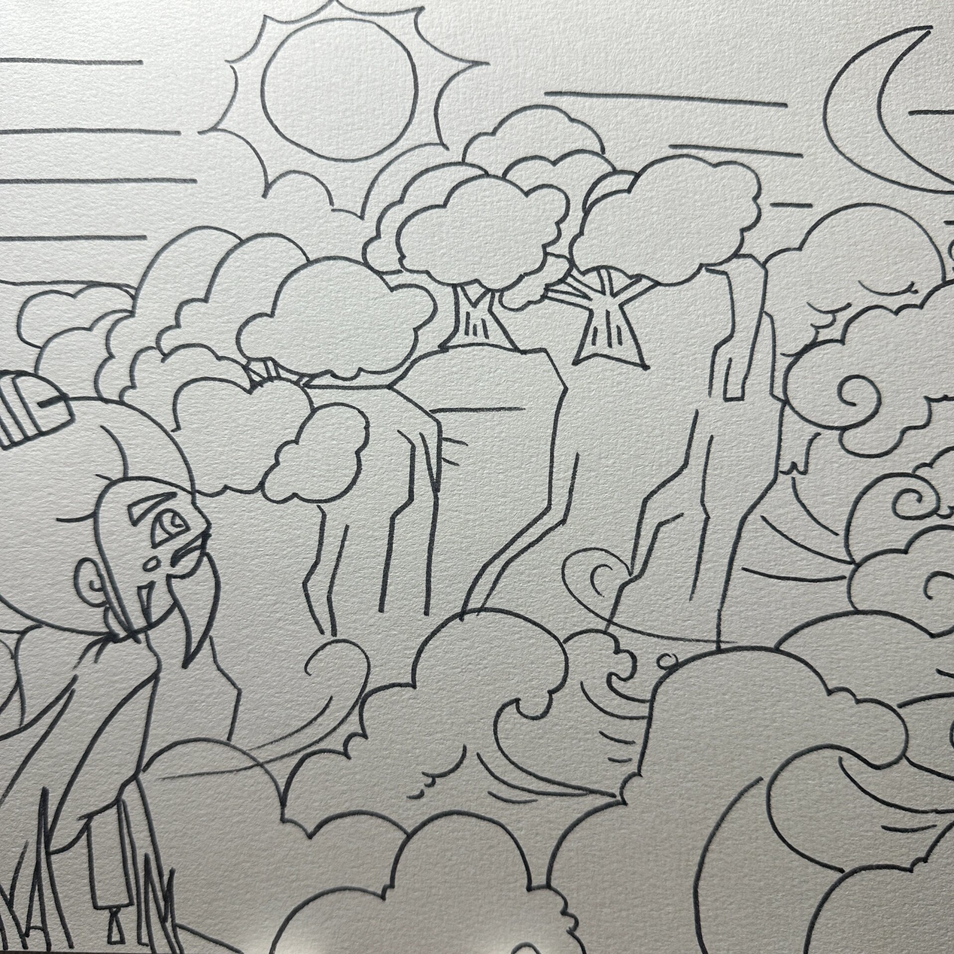 古诗《观沧海》手抄报模版