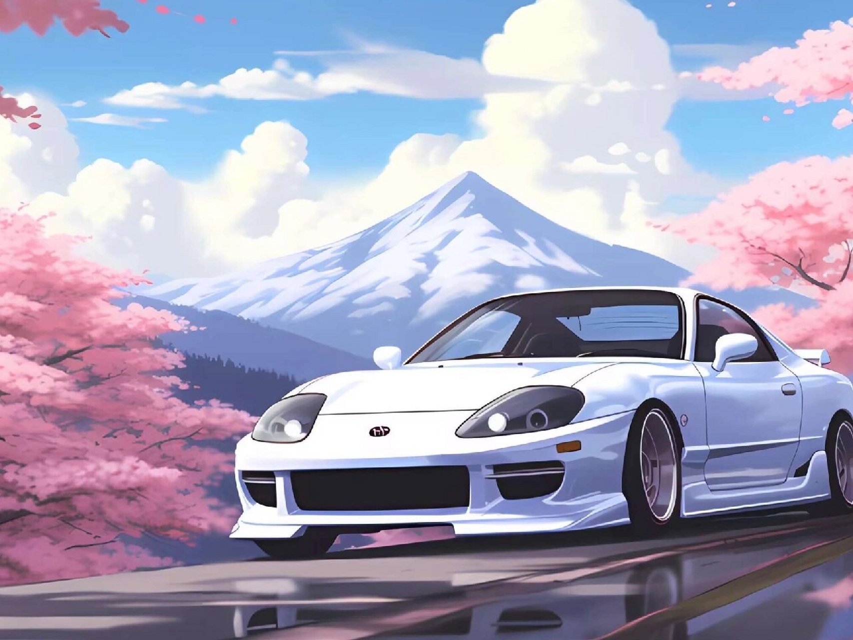 动漫跑车壁纸|从别处来,到山花烂漫处去. 我们在不同风景,相同时光里.