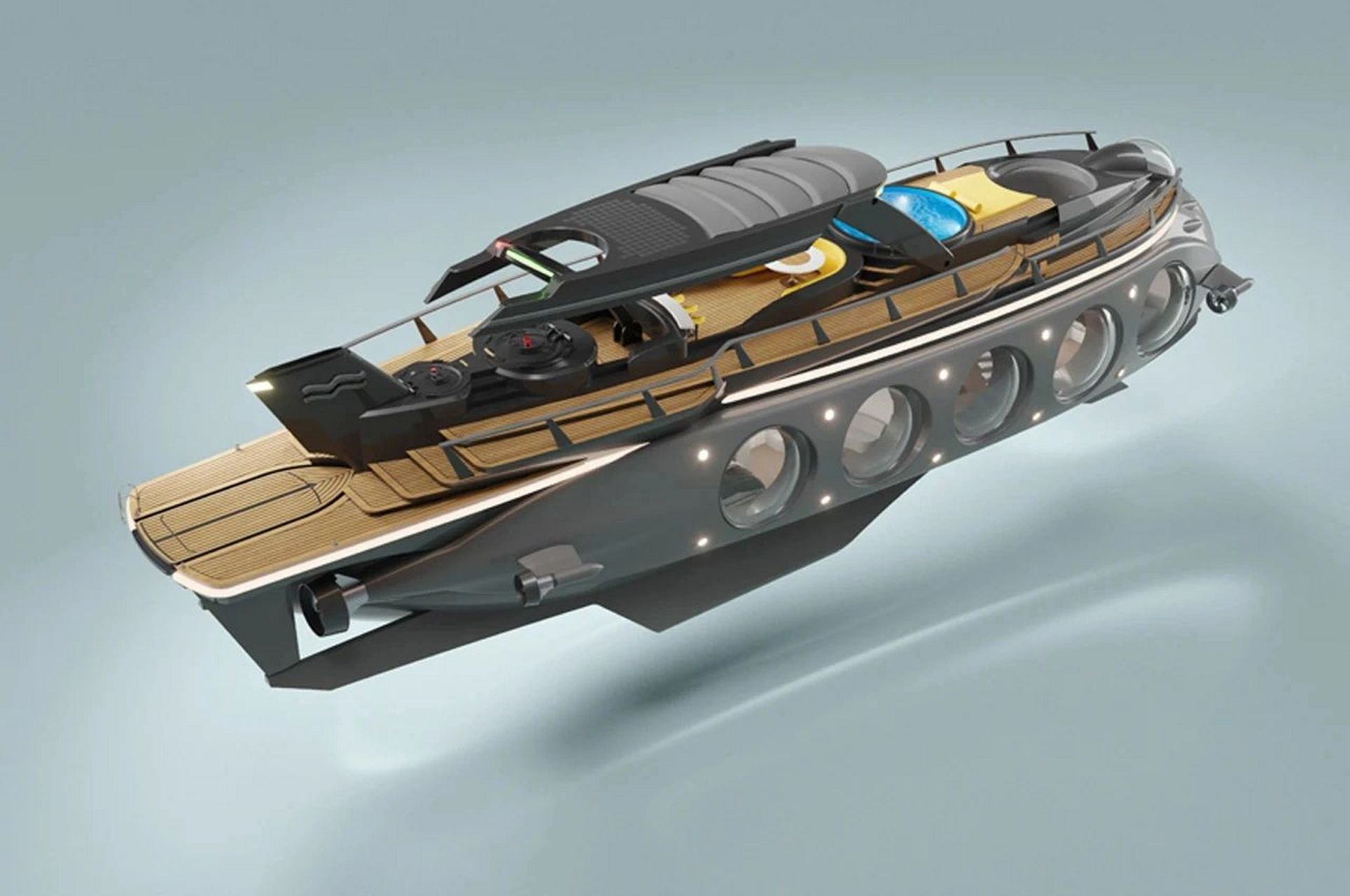 鹦鹉螺号--可变身潜艇的豪华游艇 荷兰游艇制造商u-boat worx不断用