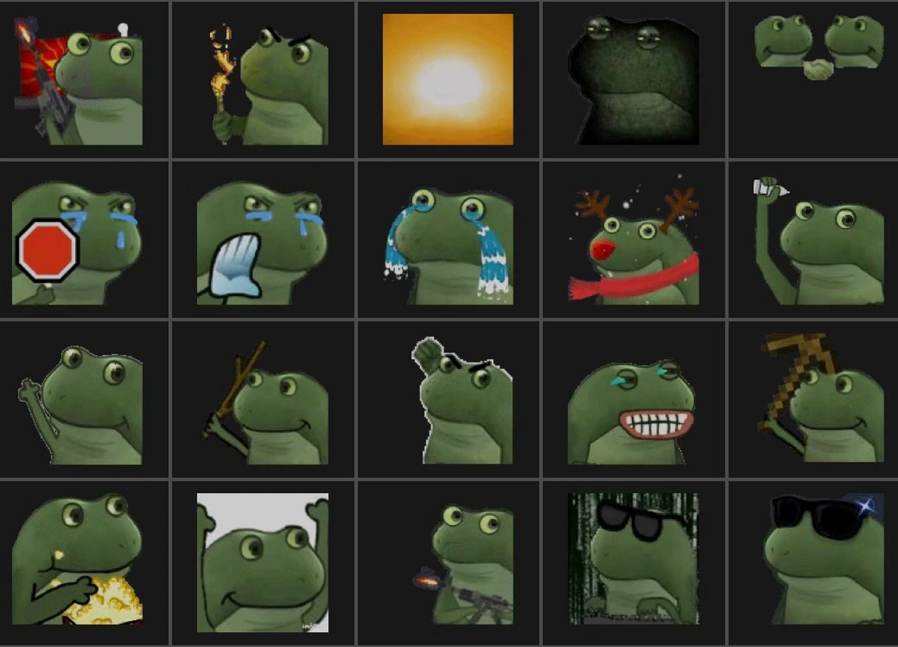 翻滚小青蛙表情包图片