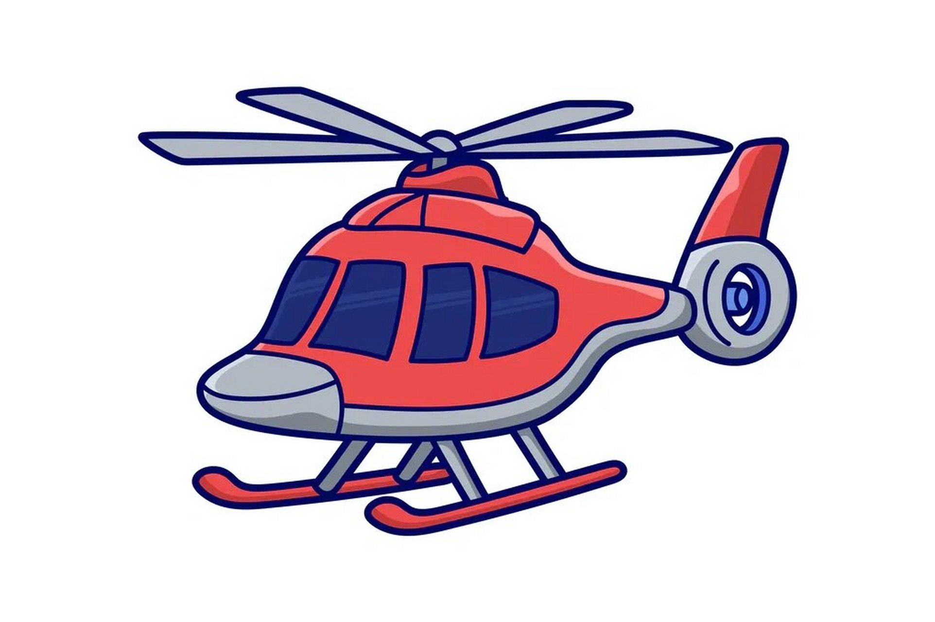 9款交通工具简笔画 素材:直升机05,救护车01,警车03,螺旋桨飞机