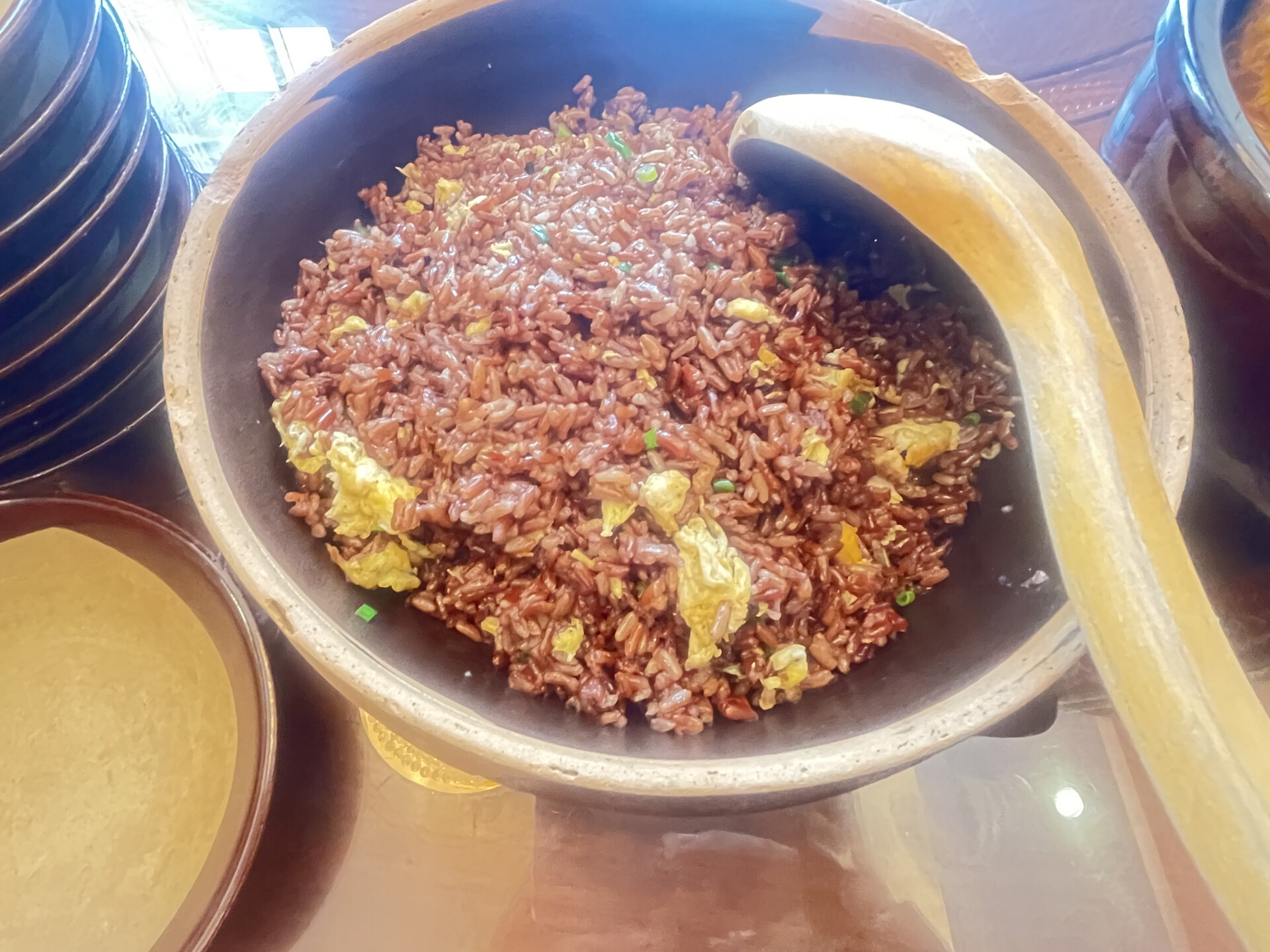 红军饭 红米饭配南瓜汤 小朋友吃了两大碗