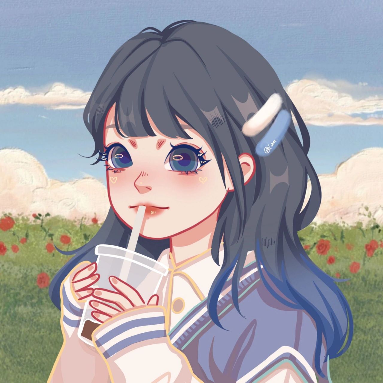 不会还有人没用过我画的头像叭 今天天气好棒!