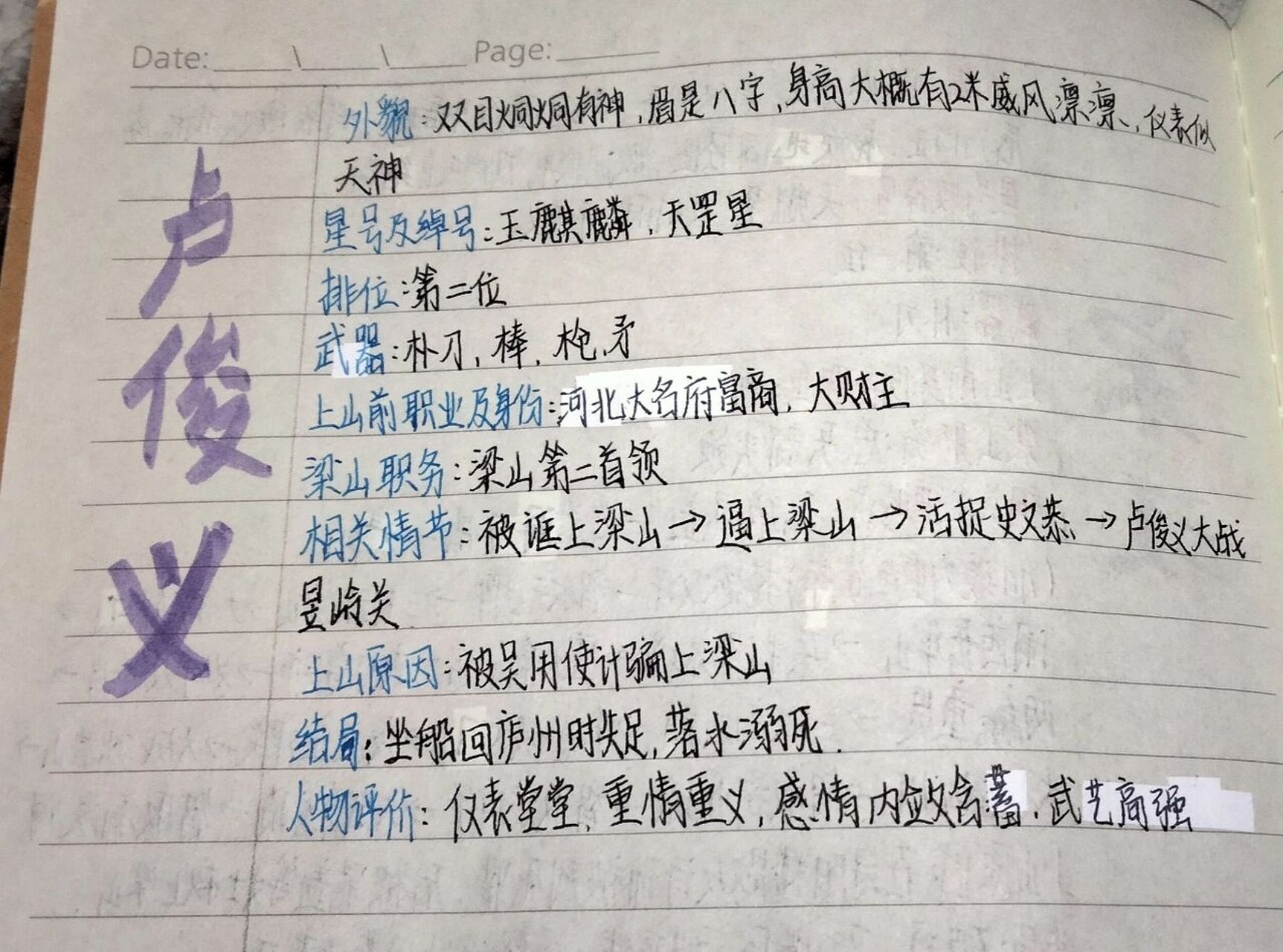 卢俊义人物介绍