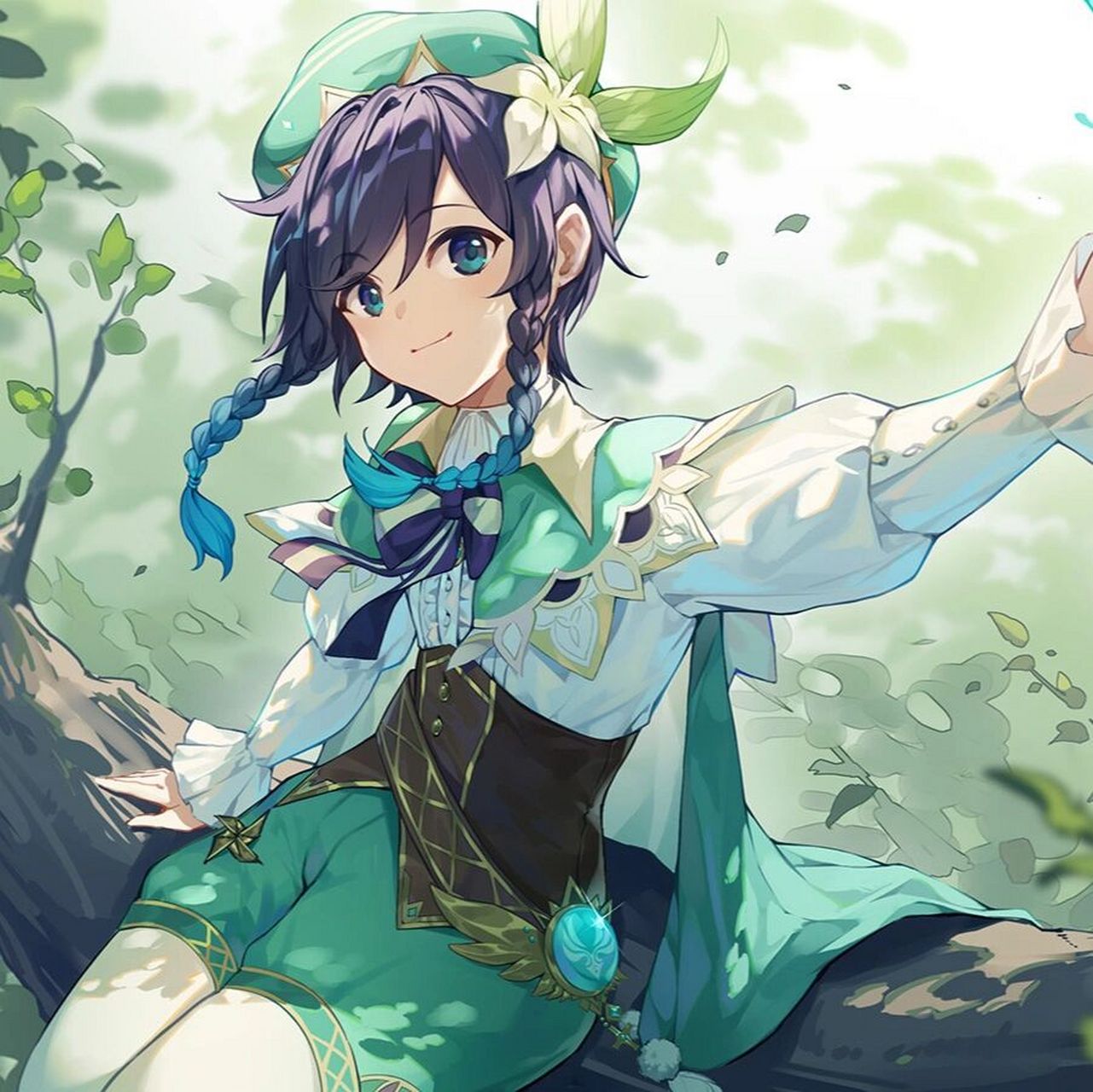 原神丨温迪 venti 哈～睡得好香呀…咦,你好呀,旅行者,我们又见面了.