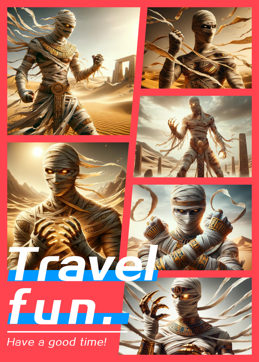 在遥远的沙漠中,隐藏着一群神秘的木乃伊战士