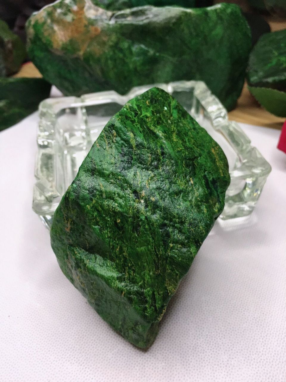 广绿玉石天然#原石# #广绿玉