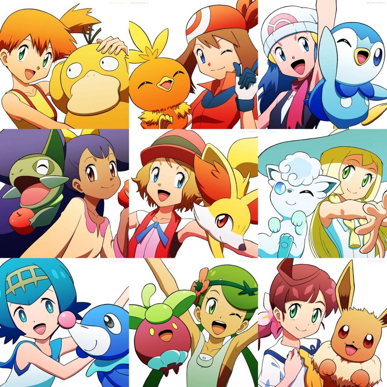 宝可梦日常|人气最高女主角评选 虽然在智爷旅行的途中有不少女主一起