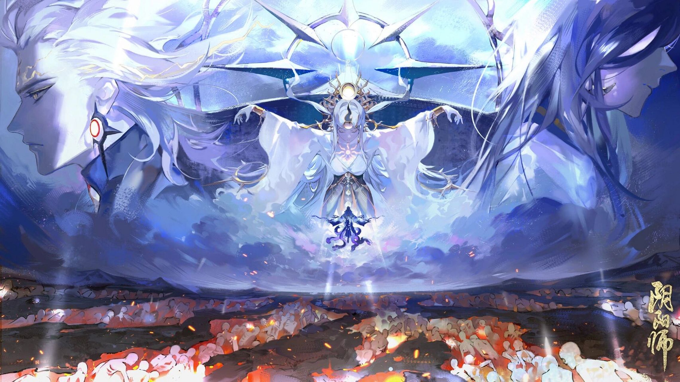 阴阳师插画|神堕八岐大蛇【第二期】 「陨落吧!虚伪的神啊!」 当然!