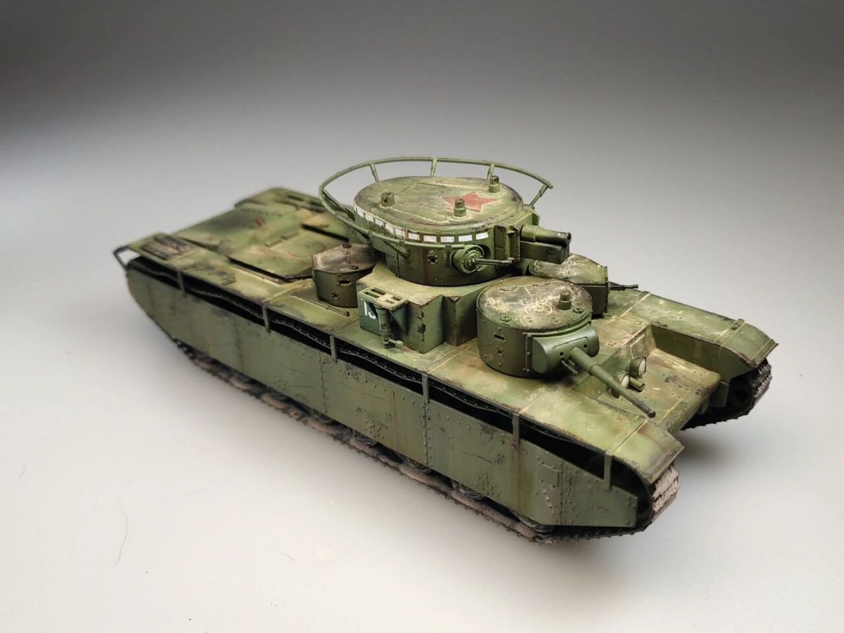 陆地巡洋舰二战苏联t35多炮塔坦克     t-35重型坦