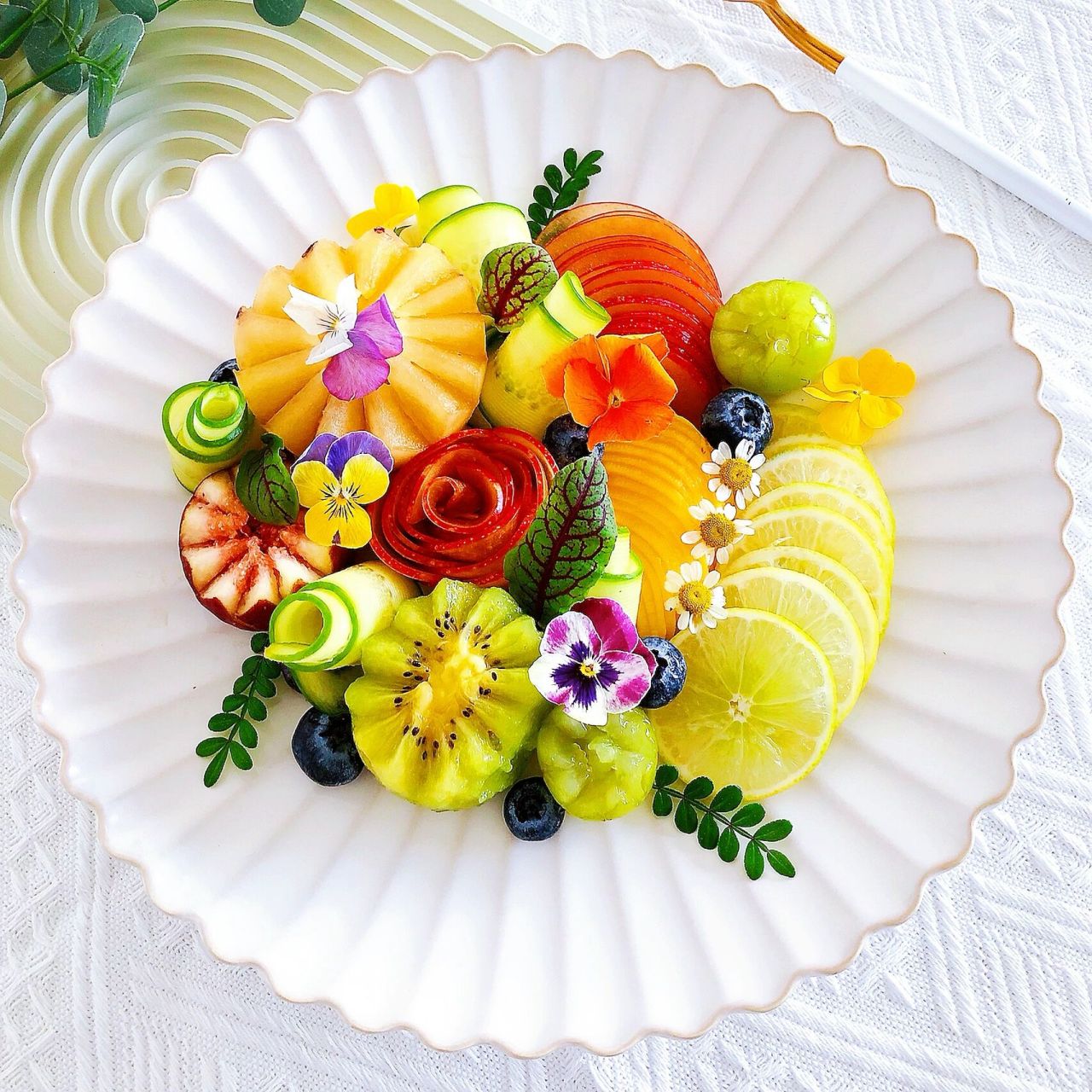 悠享午后,不负秋意93分享我的下午茶水果盘   95人生是一道风景