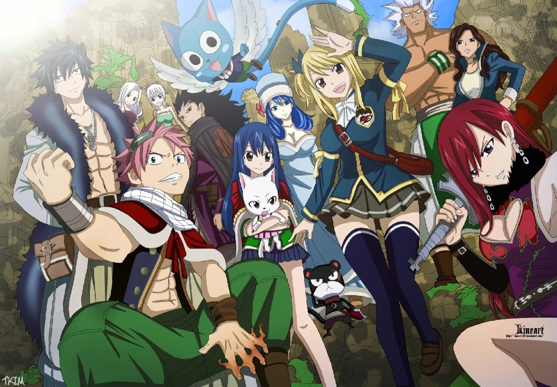 fairy tail 妖尾壁纸,需要原图的私信我