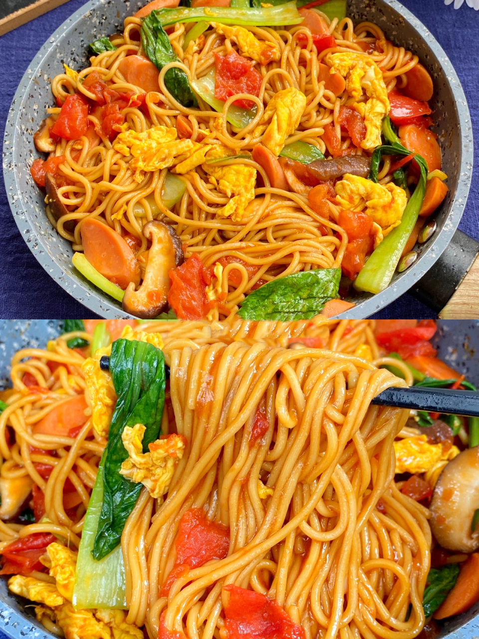 炒面神仙吃法7515连吃三天都不腻的番茄炒面 炒面这么做百吃不腻