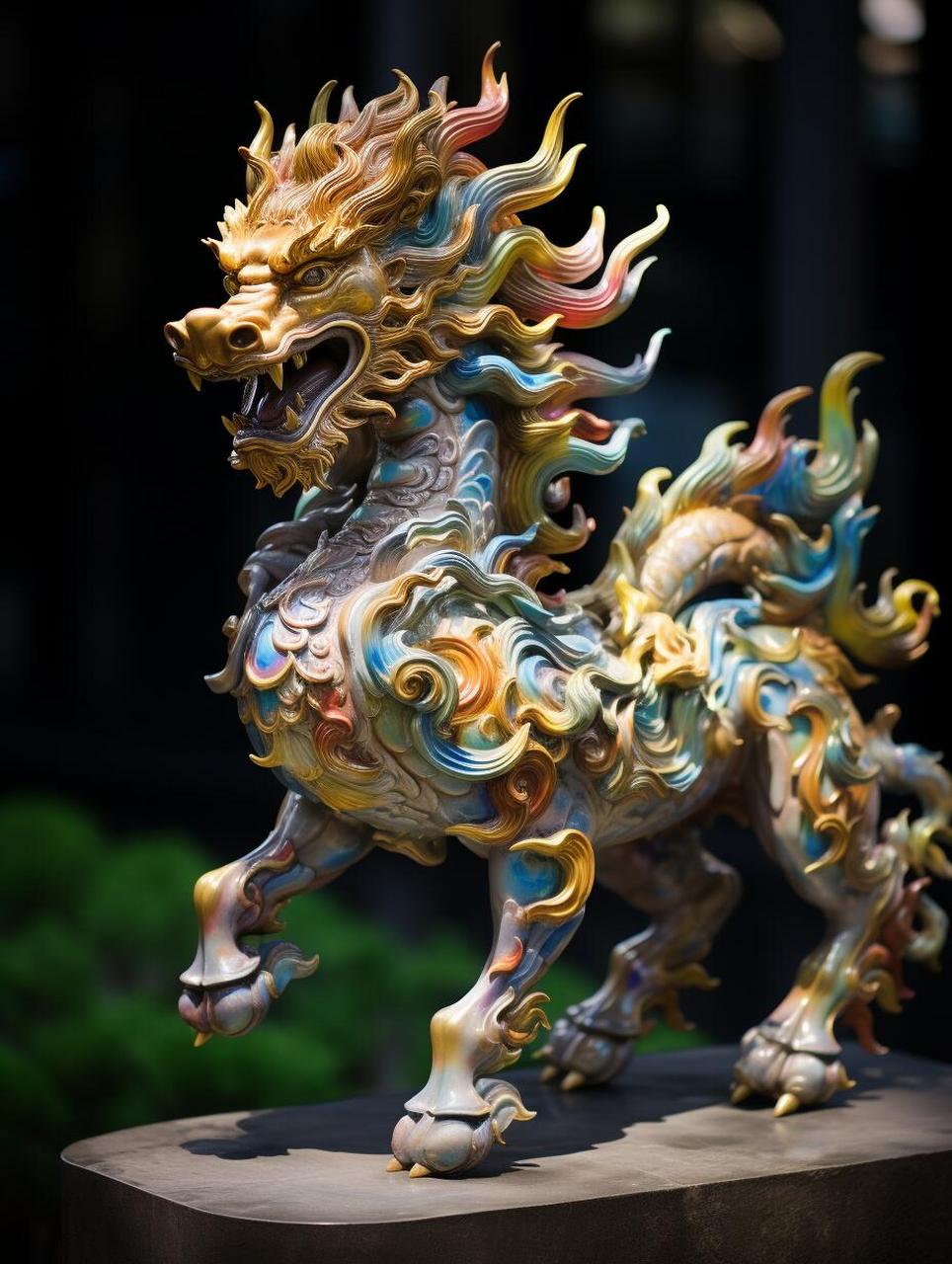 山海经十大瑞兽(一):麒麟 麒麟被认为是一种吉祥的生物,被视为吉祥之