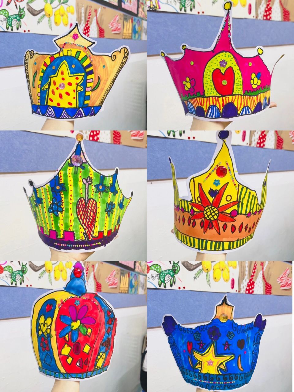 低幼段创意美术手工《王冠》95 适合4-6岁 王冠手工系列孩子喜欢的