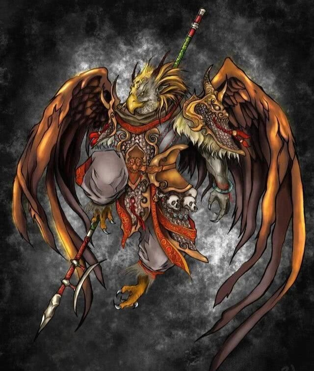 上古十大神鸟之【金翅大鹏鸟】 金翅大鹏鸟 金翅鸟又叫做"琼鸟",在