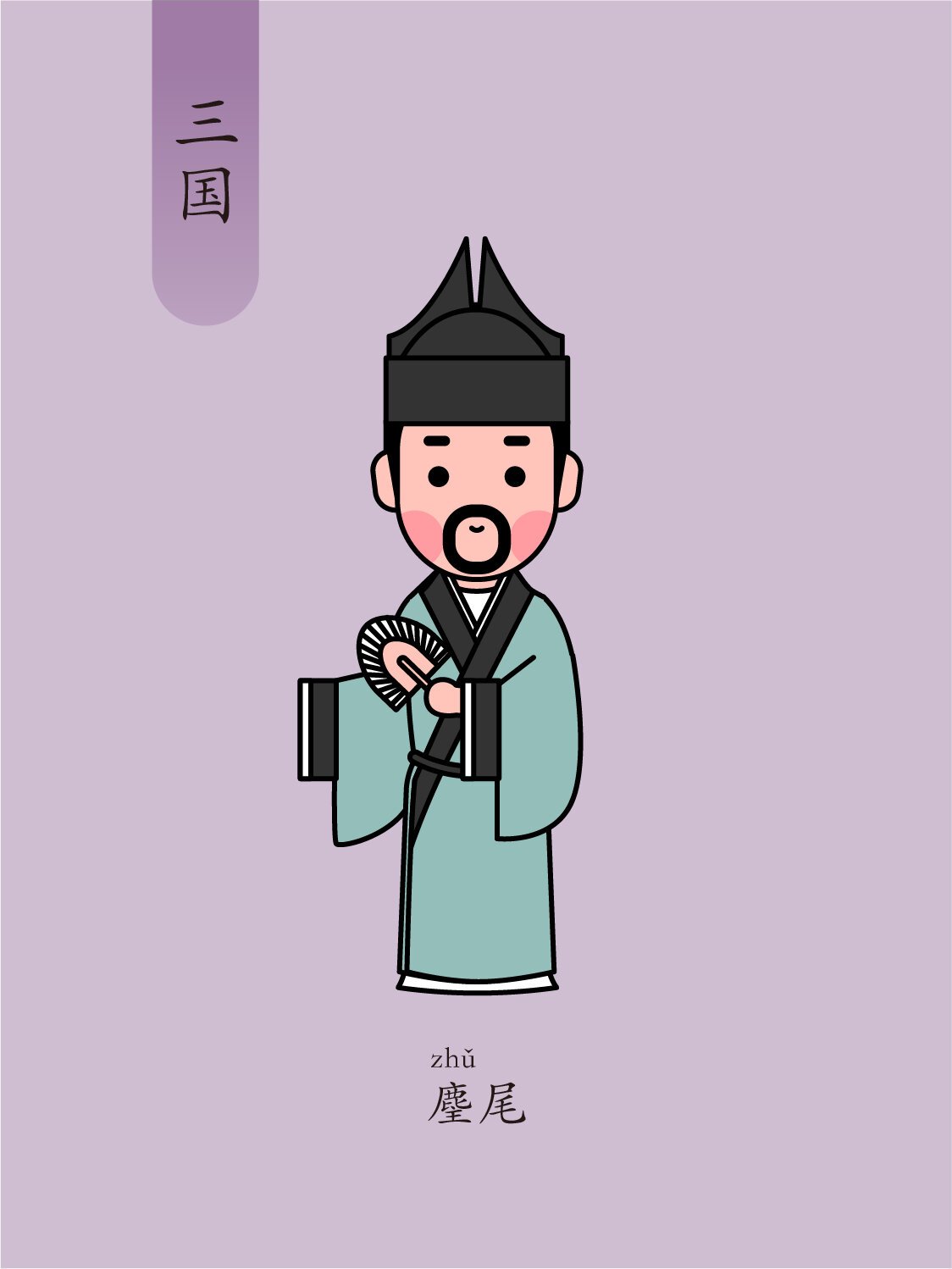 让墨×q版历代男性服饰·魏晋南北朝 今天一口气画了魏晋南北朝的8款