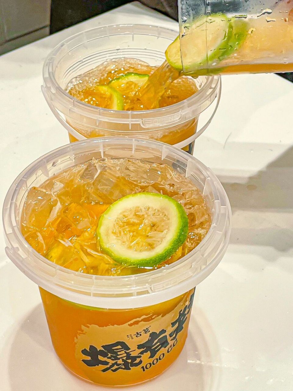 古茗这桶1000cc柠檬茶93我能喝一整个夏天! . 别拦我!