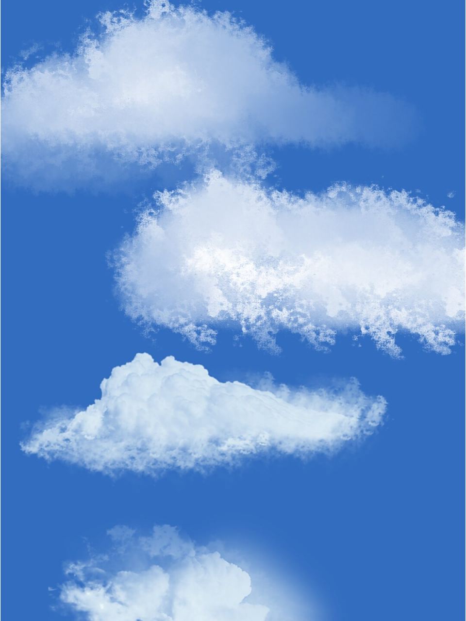 93分享 素材踢我拿~ 	 云朵白云云彩云雾云烟免扣png图案元素 ps