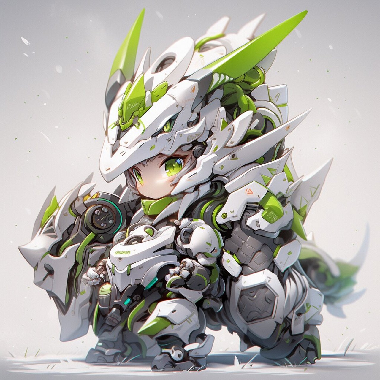 机甲龙 生肖龙 q版