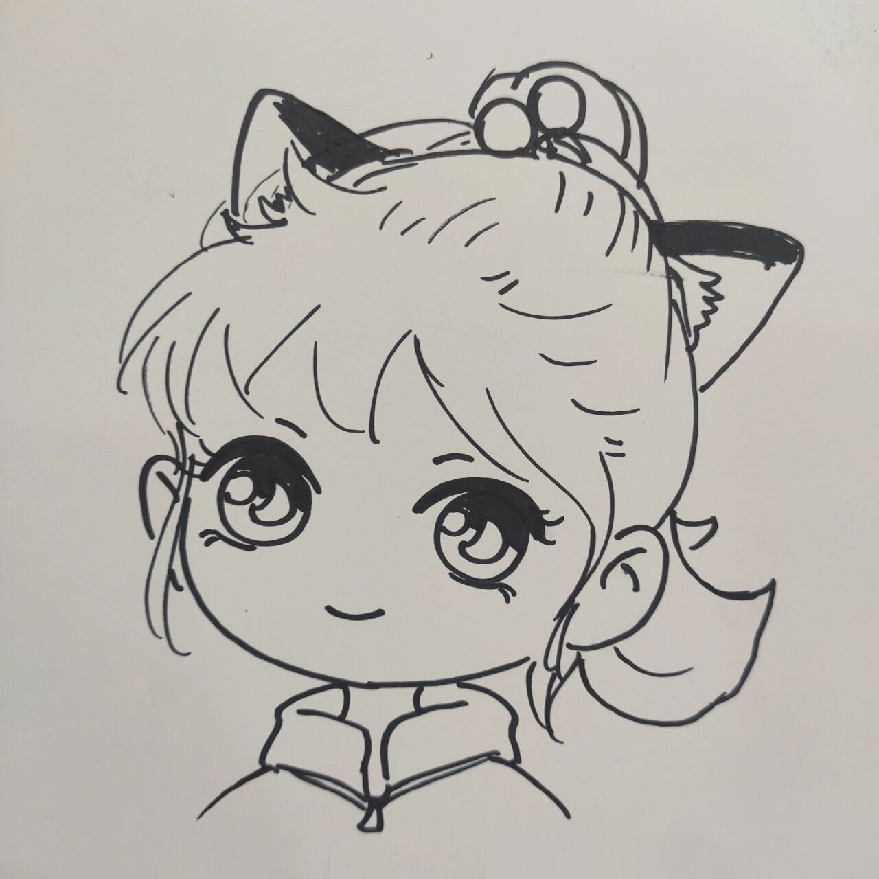 q版女头像‖各种马尾辫参考 最近工作要求给学生们画头像.