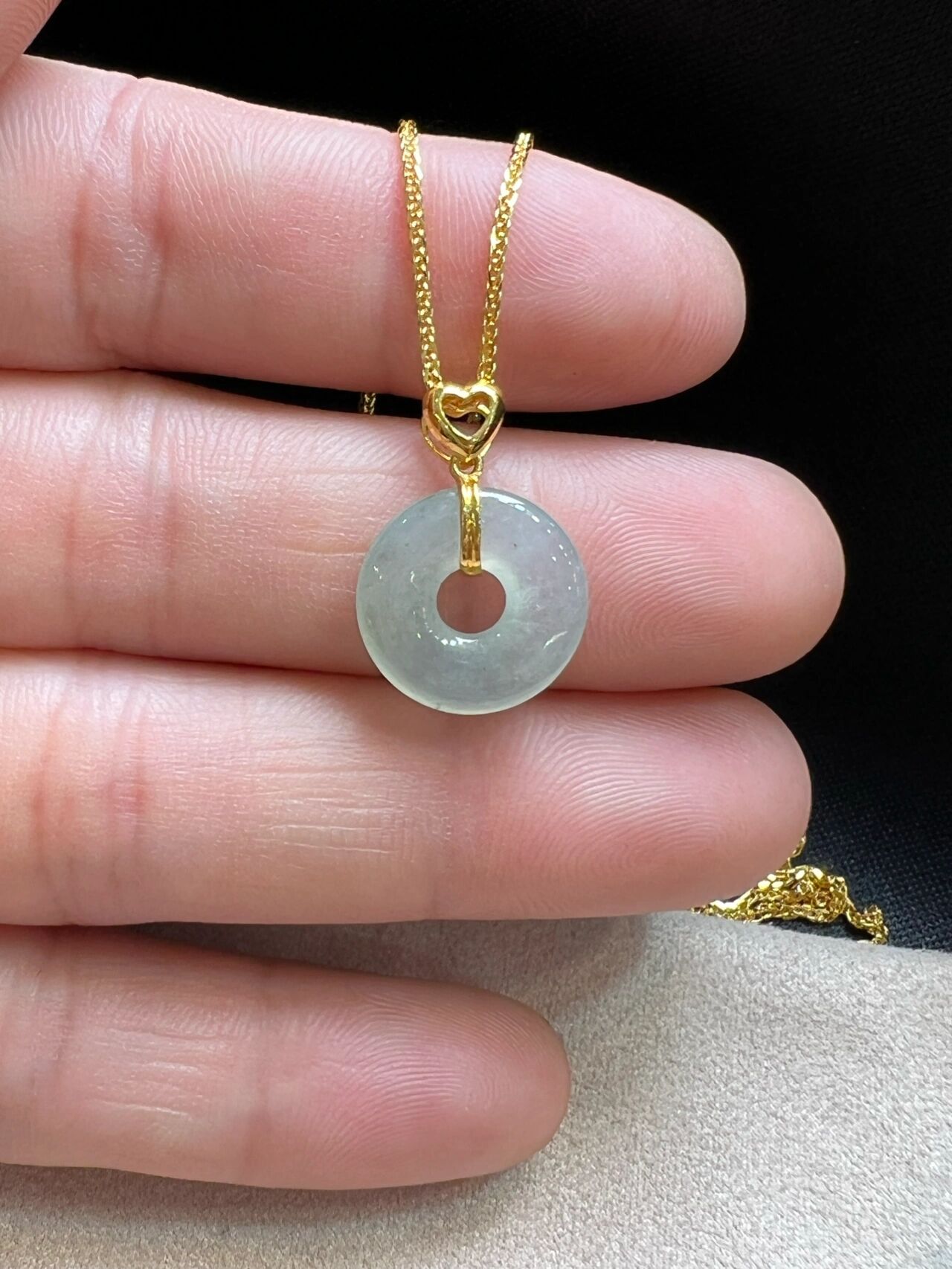 缅甸天然翡翠甜甜圈936种简单镶嵌款式90550 这6种扣头的款式各不