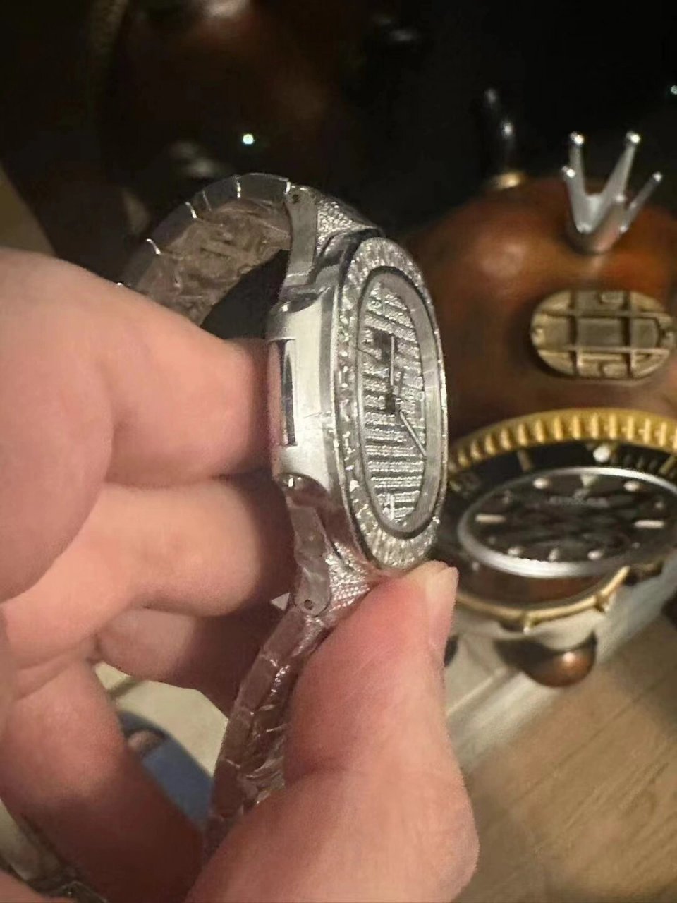 百达翡丽鹦鹉螺t钻5719/10g  原装满天星钻 百达翡丽鹦鹉螺t钻5719