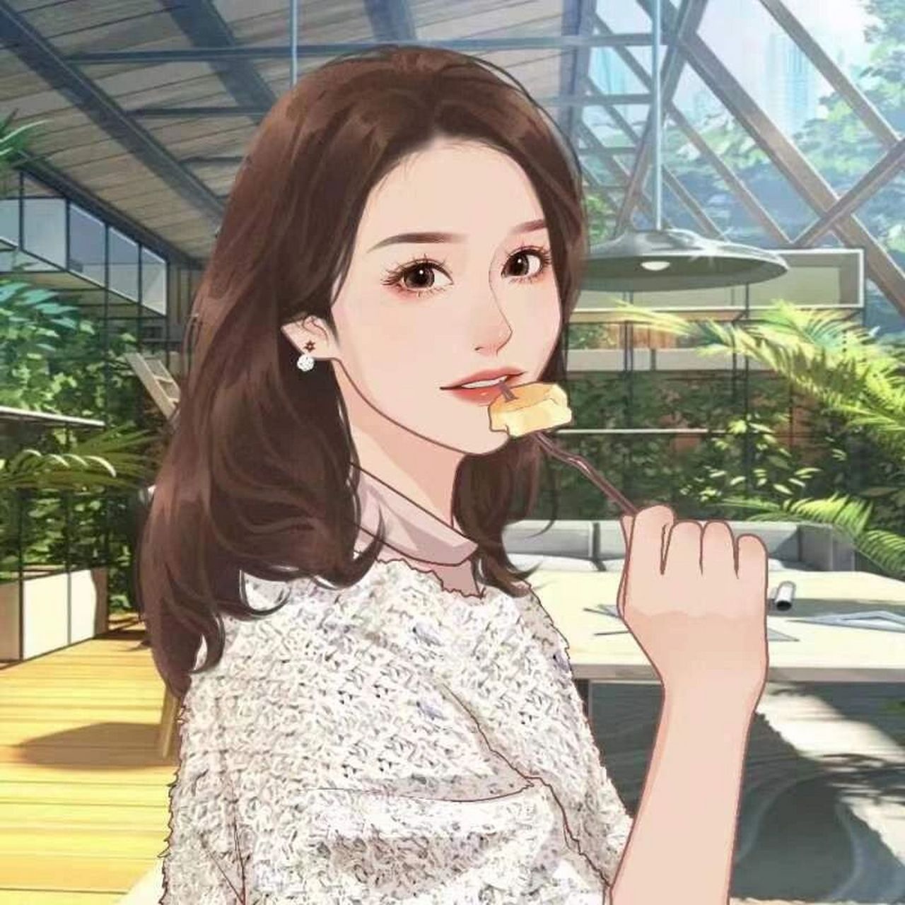 手绘头像|女生头像|微信头像 真人照片手绘头像  漫画人物头像 手绘