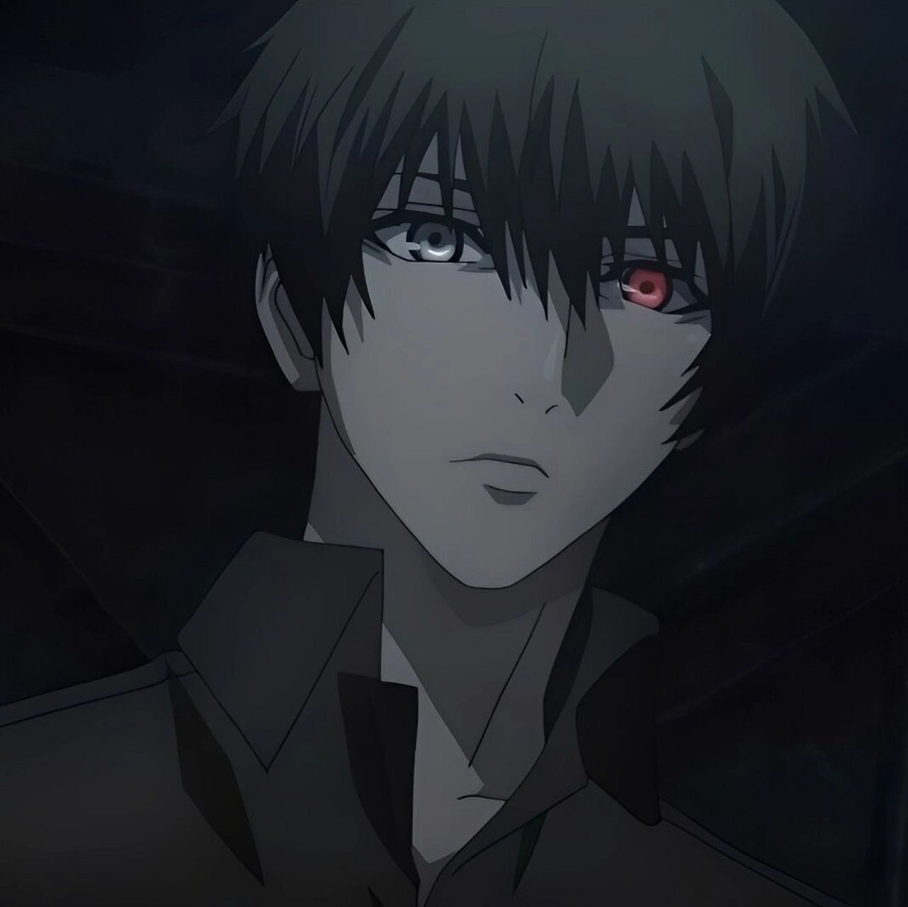 金木头像 喜欢的请点个赞 下半部分 #东京食尸鬼# #金木研# #动漫男头