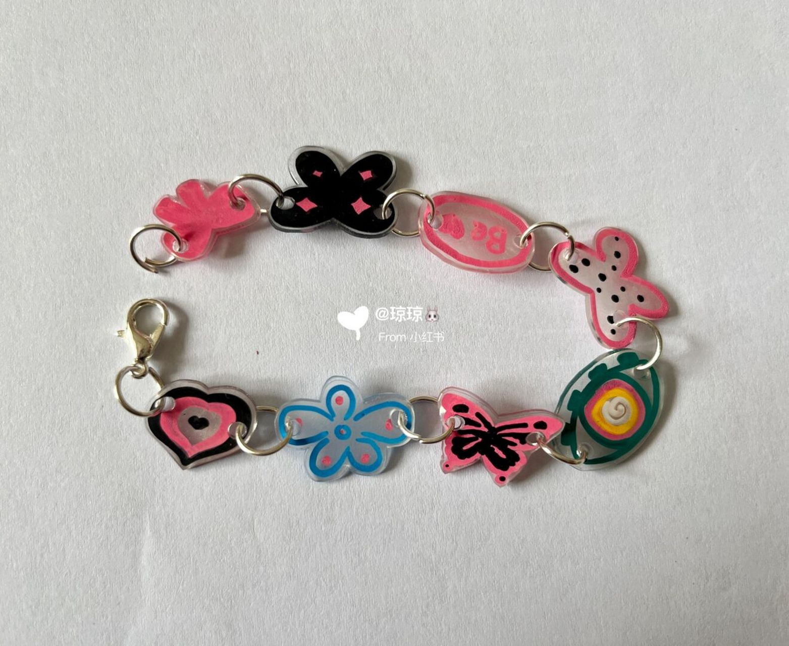 热缩片 #画画# #手链# #少女心手链# #热缩片# #热缩片手链##手工
