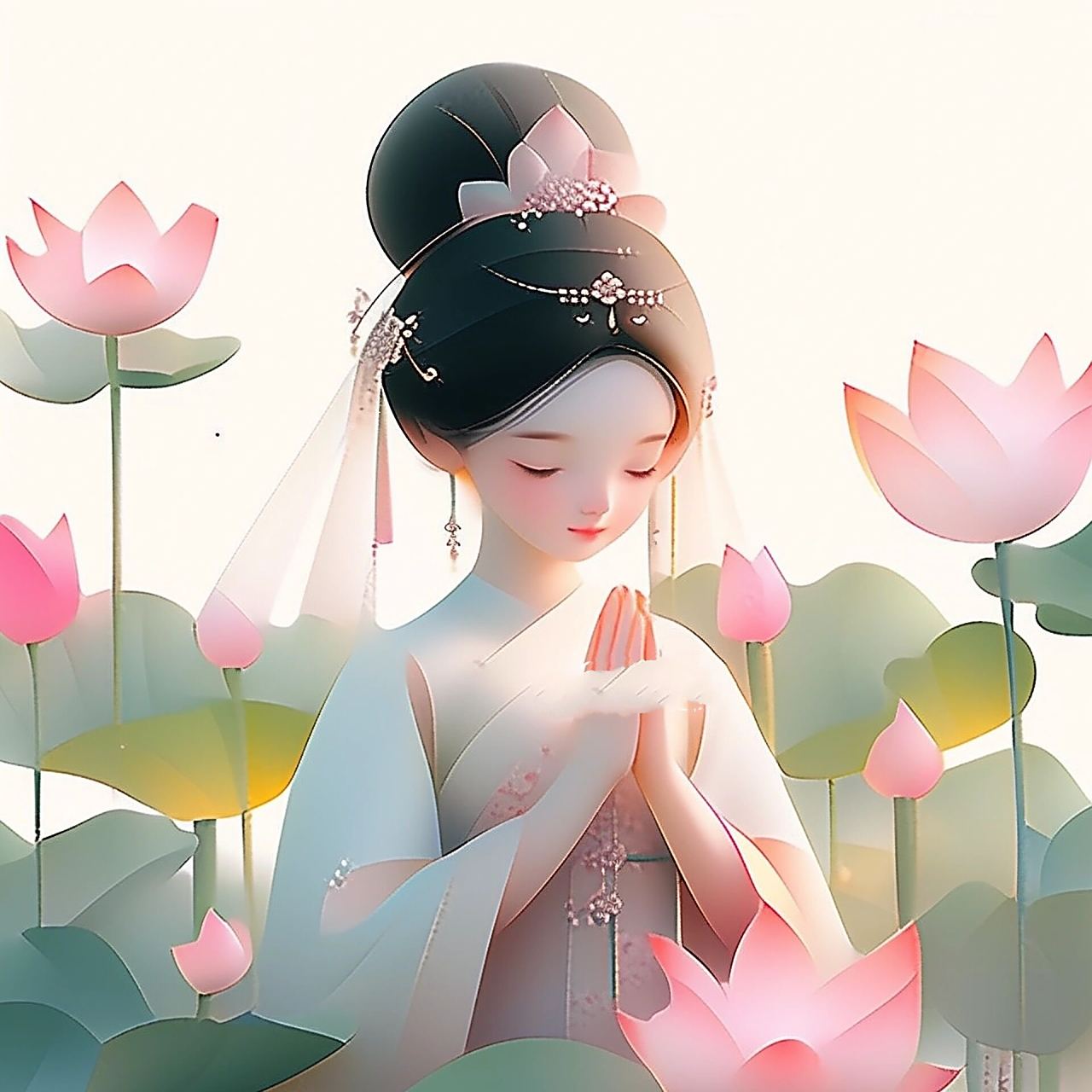 超好看的佛系女生头像 愿一切顺顺利利