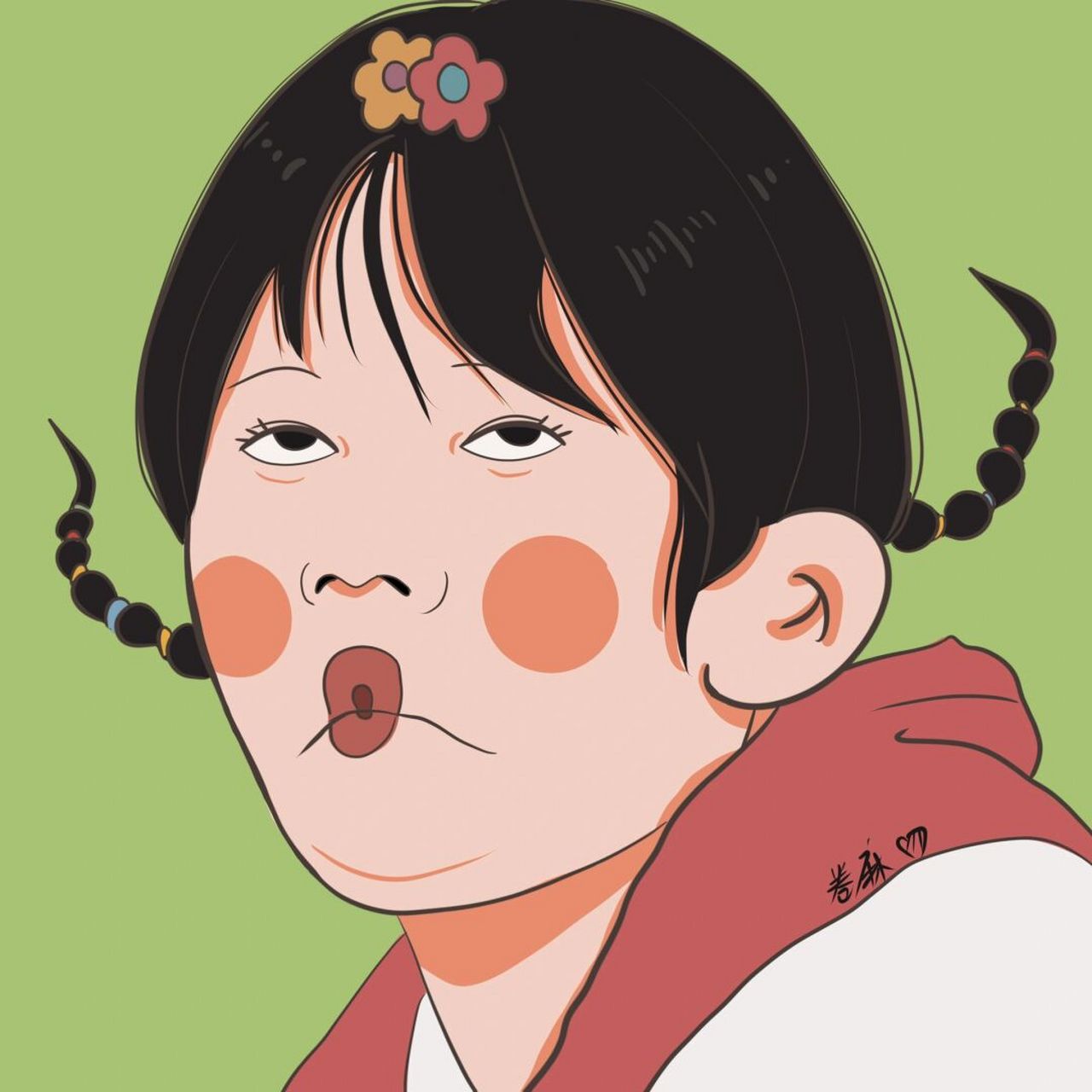 插画 | 情侣头像 | 丑萌头像 | 两个沙雕头 图片92二改92商用92