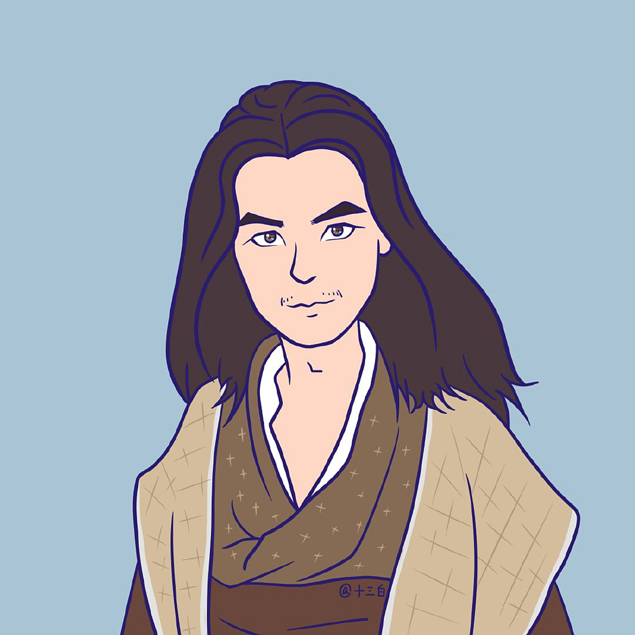 天龙八部03版角色群像#十三白插画