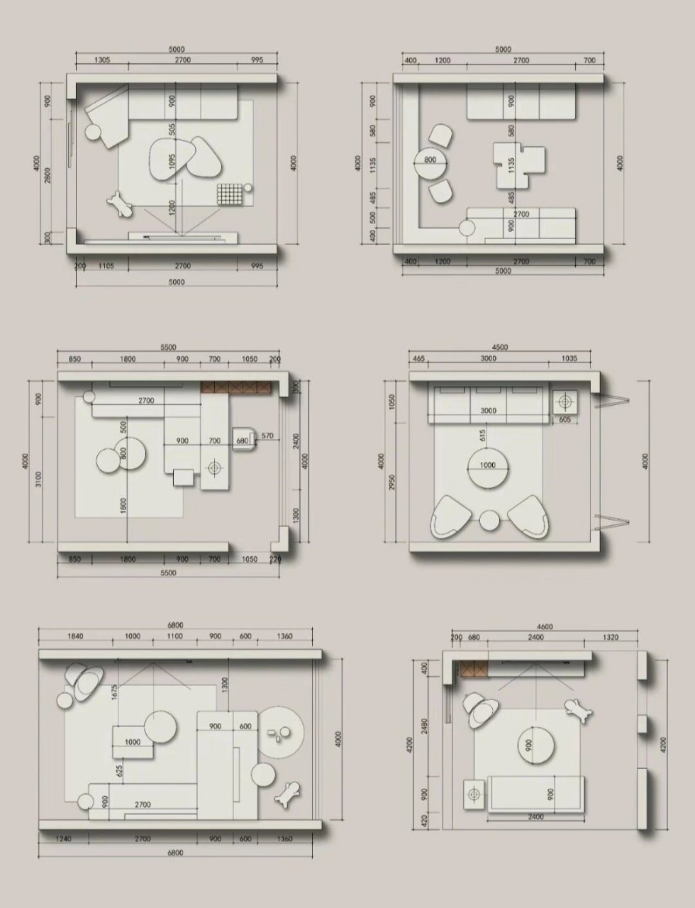 客厅平面布置参考图 不知道客厅怎么布局的朋友们看过来吧 总有一款
