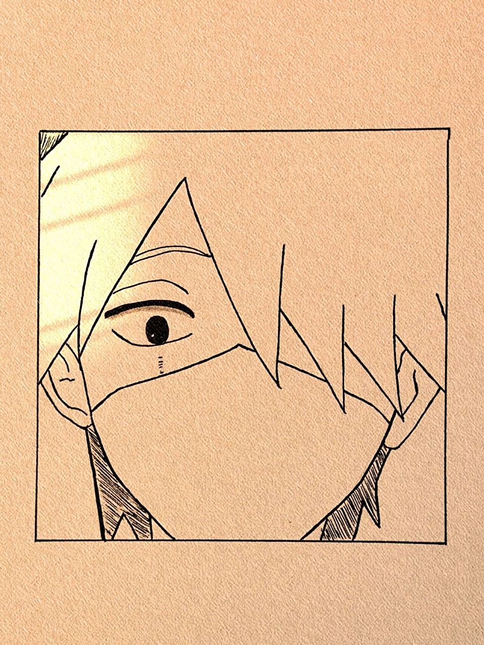 人物卡卡西手绘教程 简笔画呢知道嘛