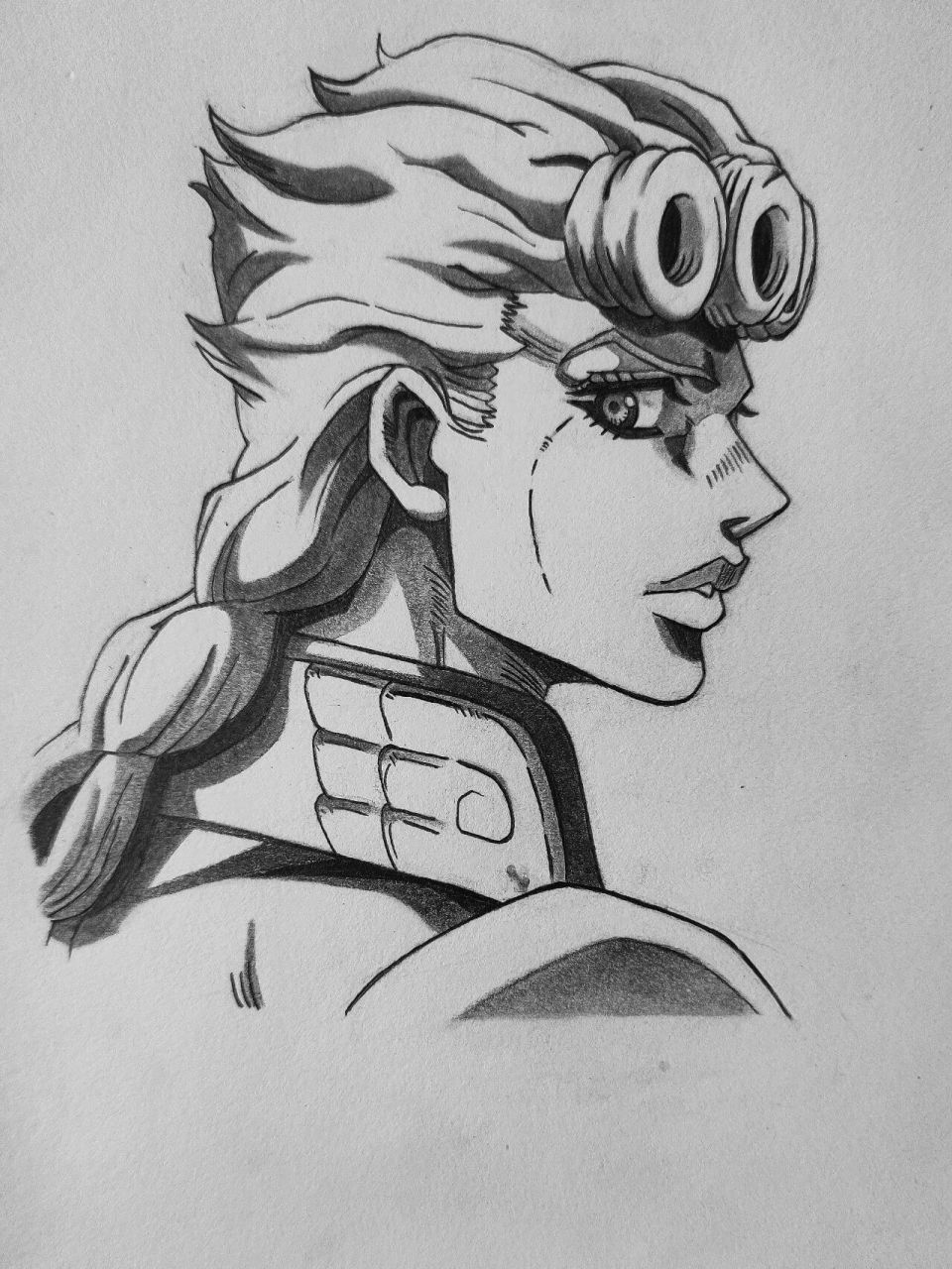 乔鲁诺乔巴纳侧面手绘 全侧乔鲁诺,侧颜杀爱了