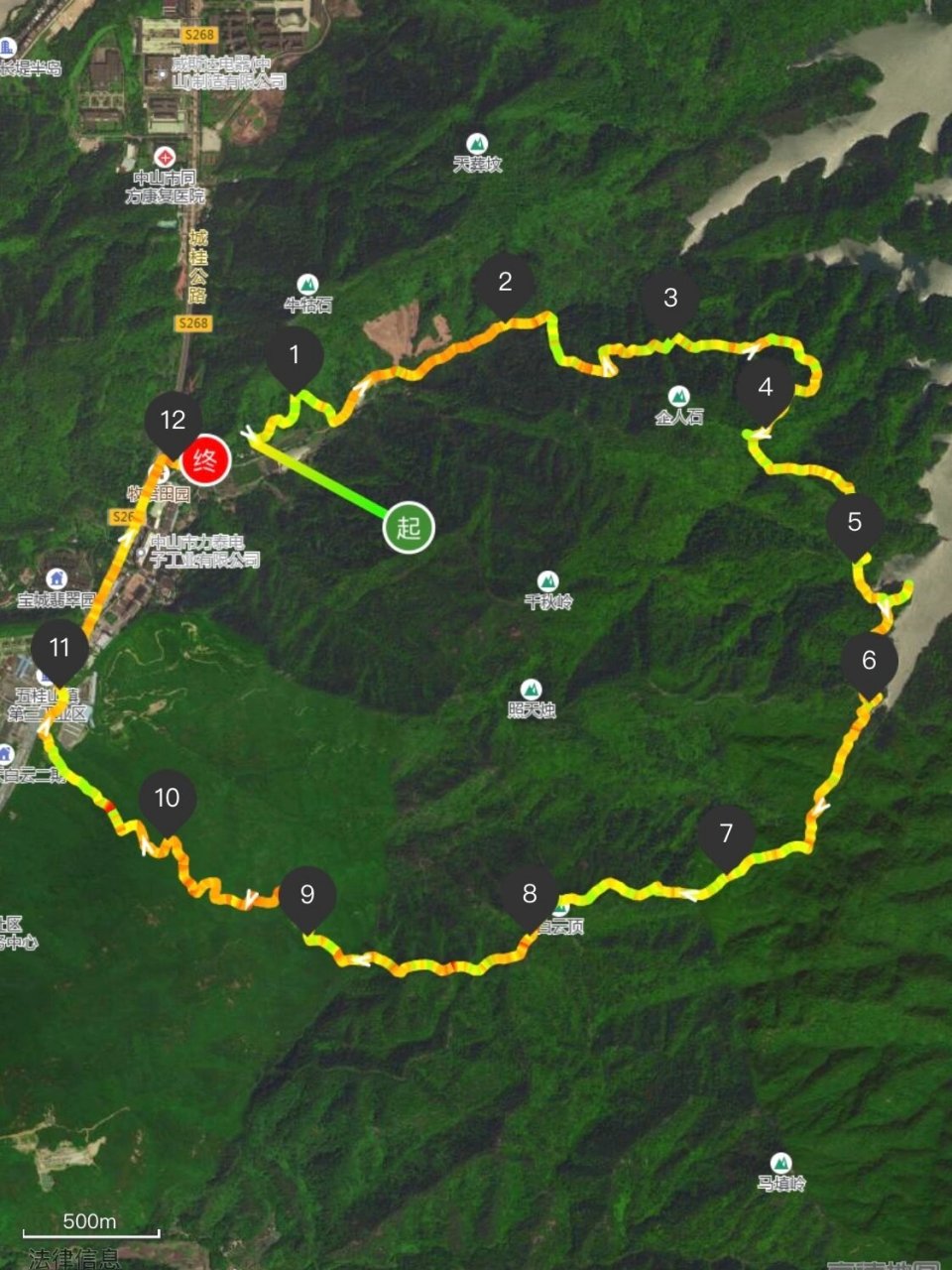 每周一山|五桂山西坑尾徒步路线分享 我的路线是两步路app离线下载