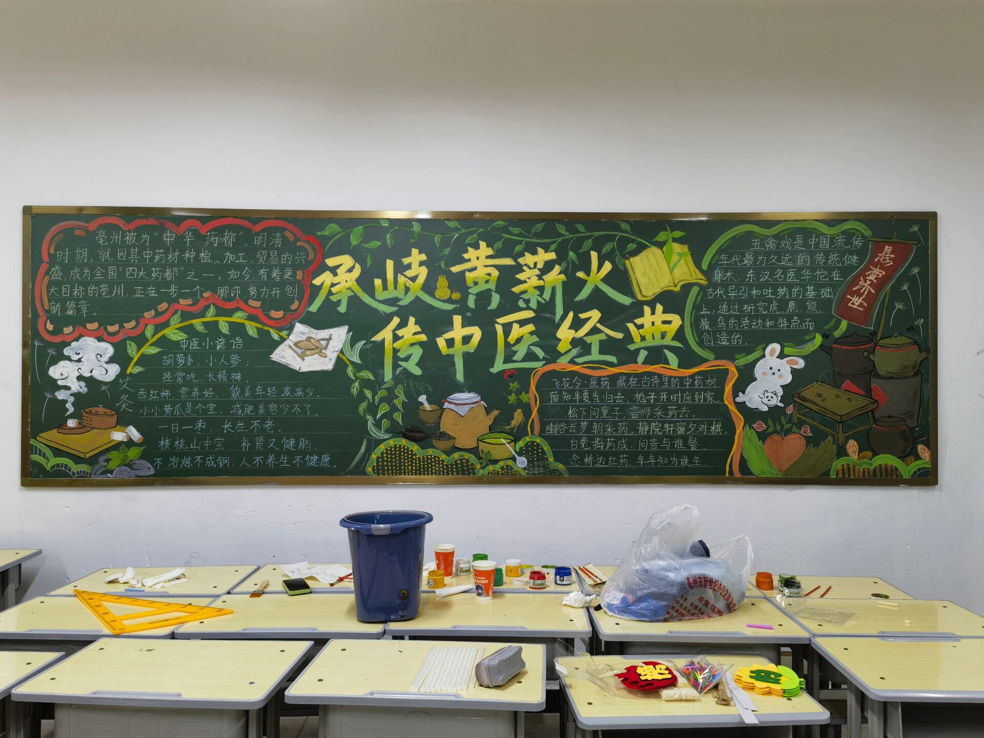 中医药主题黑板报