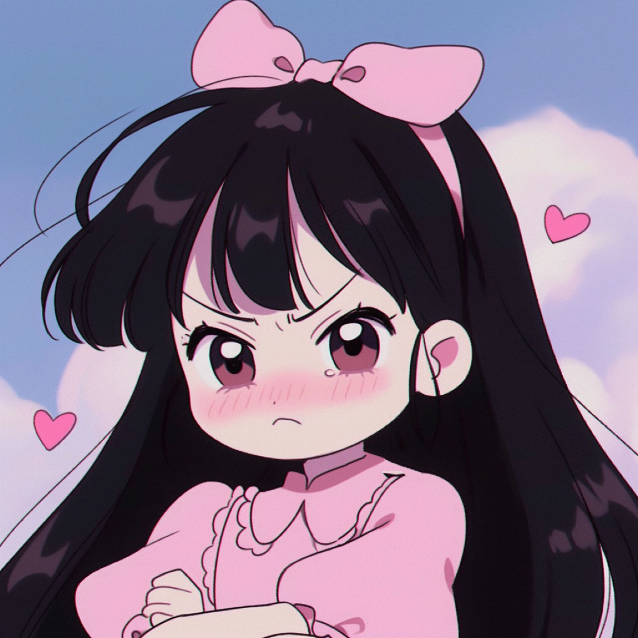 可爱女生头像︳生气了,不好哄那种!