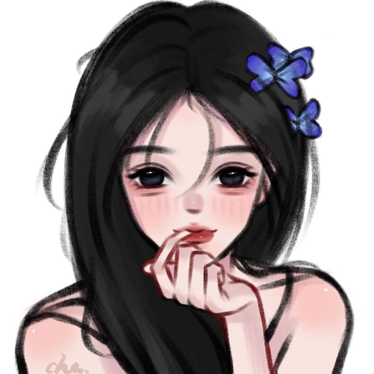 may风/蝴蝶精灵 图一和图二有轻微不同93头像   转载临摹需注明出处