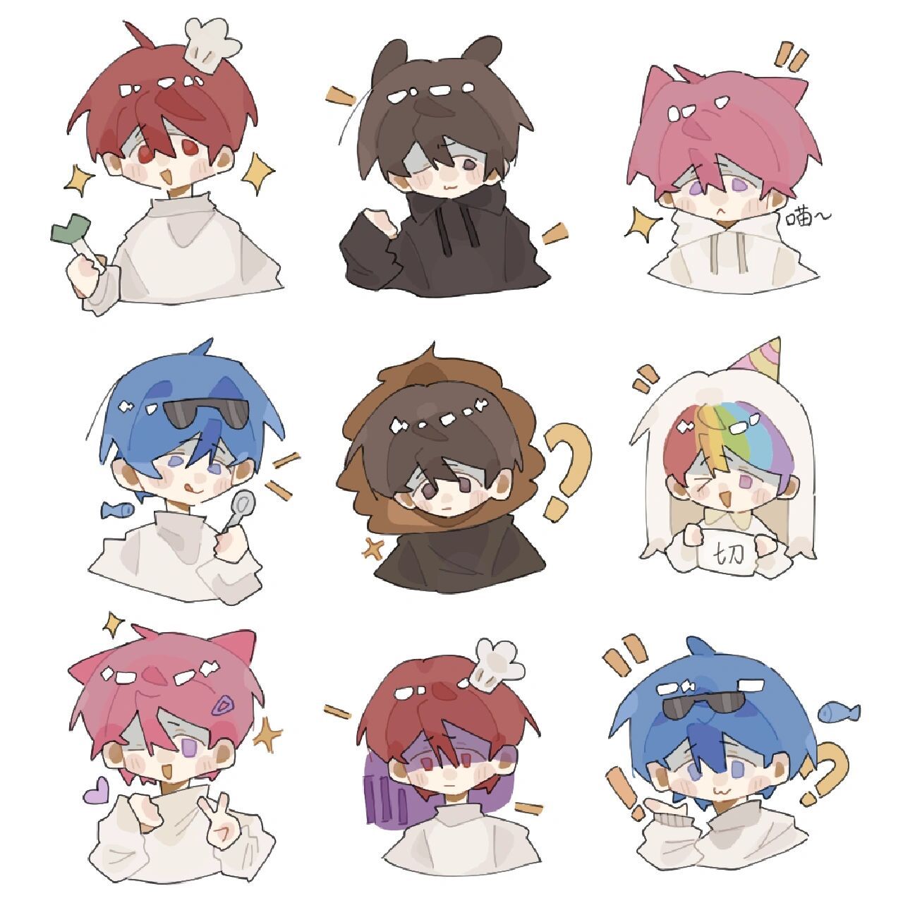 小潮team表情包!